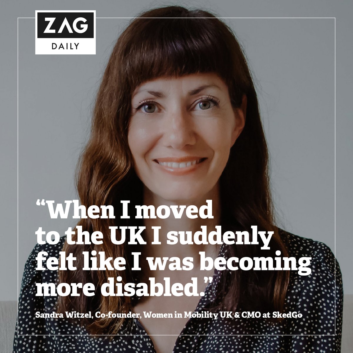 Coming up in #21 of our ZagWeekly newsletter we examine the personal challenges Sandra's faced as a disabled transport user, why 9 in 10 women fear cycling in UK cities & what impact did New Mobility have on Earth Day 2024? Subscribe here: zagdaily.com/zag-weekly/