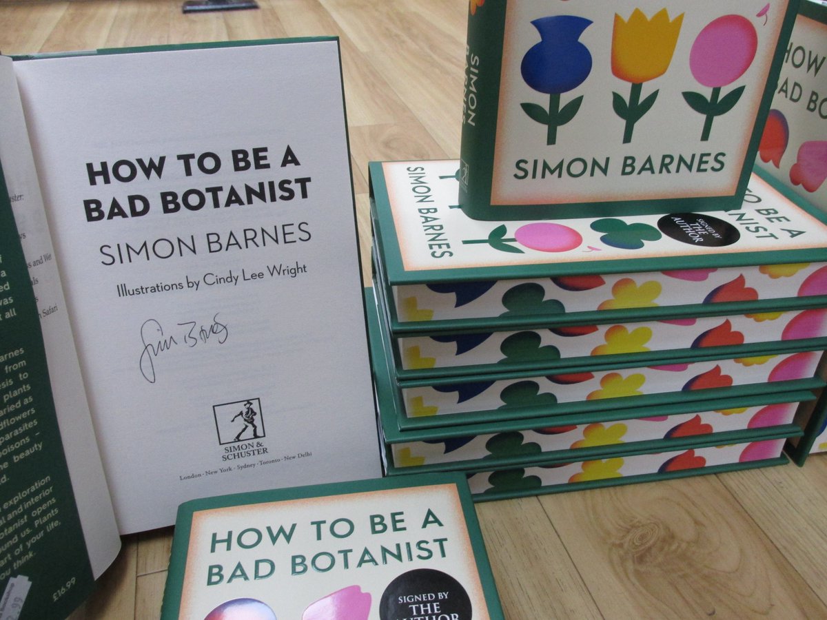 🥀💐This could have the best 🌻🌺 #spredge #sprayededges of the year🪻🌹 How to be a Bad Botanist by @simonbarneswild #signed copies available now in #Haverfordwest #Pembrokeshire or at ebay.co.uk/itm/1667288368… @SimonSaysBooks #flowers #botany #plants