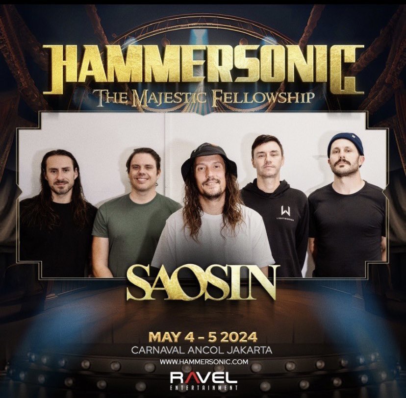 Saosin akan tampil di Hammersonic 2024 menggantikan Alesana 💔