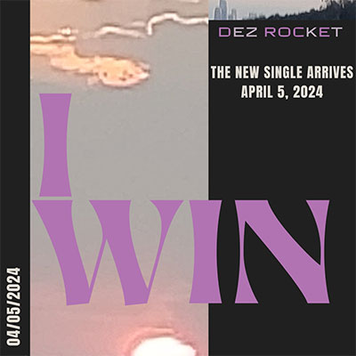 We play 'I Win' by Dez Rocket @dezrocket at 9:43 AM and at 9:43 PM (Pacific Time) Friday, April 26, come and listen at Lonelyoakradio.com #NewMusic show