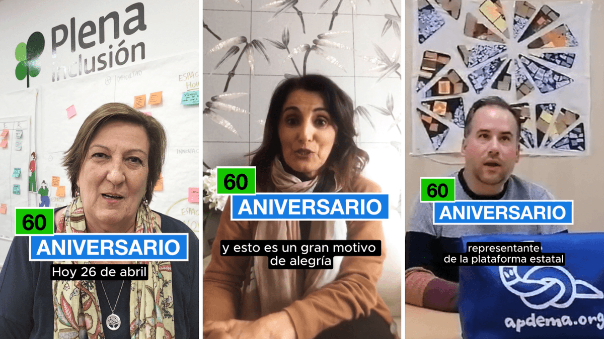 ¡@Plenainclusion cumple hoy 6⃣0⃣ años!

60 años de trabajo incansable luchando por los derechos e inclusión de las personas con discapacidad intelectual.

¡Muchas felicidades! 🎂 🍾🥳

bit.ly/4bgpTUt  #Plena60años