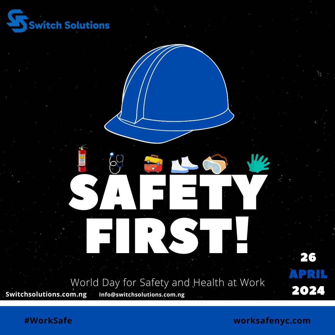 Observing World Safety and Health Day, fostering global commitment to safeguarding lives and promoting well-being.
#switchsolutions
#SafetyFirst #HealthIsWealth #SafeAndHealthyWorld #GlobalWellness #WorkplaceSafety #HealthyLiving #SafetyCulture #PublicHealth #WellnessMatters