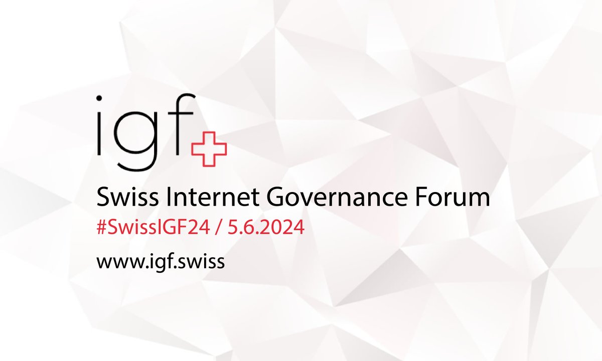 We are happy to announce that registration for the #SwissIGF24 is now open! The event will take place on Wednesday, 5 June 2024, simultaneously in Welle7 in Berne and virtual. Participation in the #SwissIGF24 is open to all and free of charge. igf.swiss