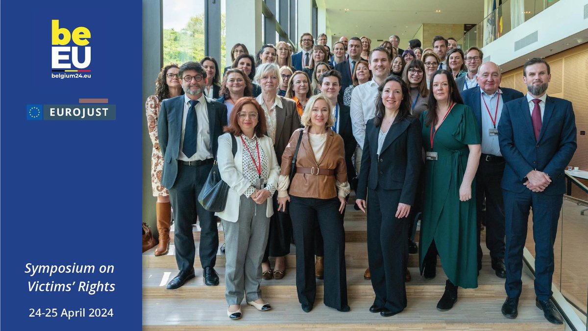 👤 Safeguarding the rights of victims of crime was in the spotlight this week at Eurojust. 🙏 Thanks to all those who joined our first Symposium on Victims' Rights, organised with @EU2024BE. More on this event 👉 eurojust.europa.eu/news/eurojust-…