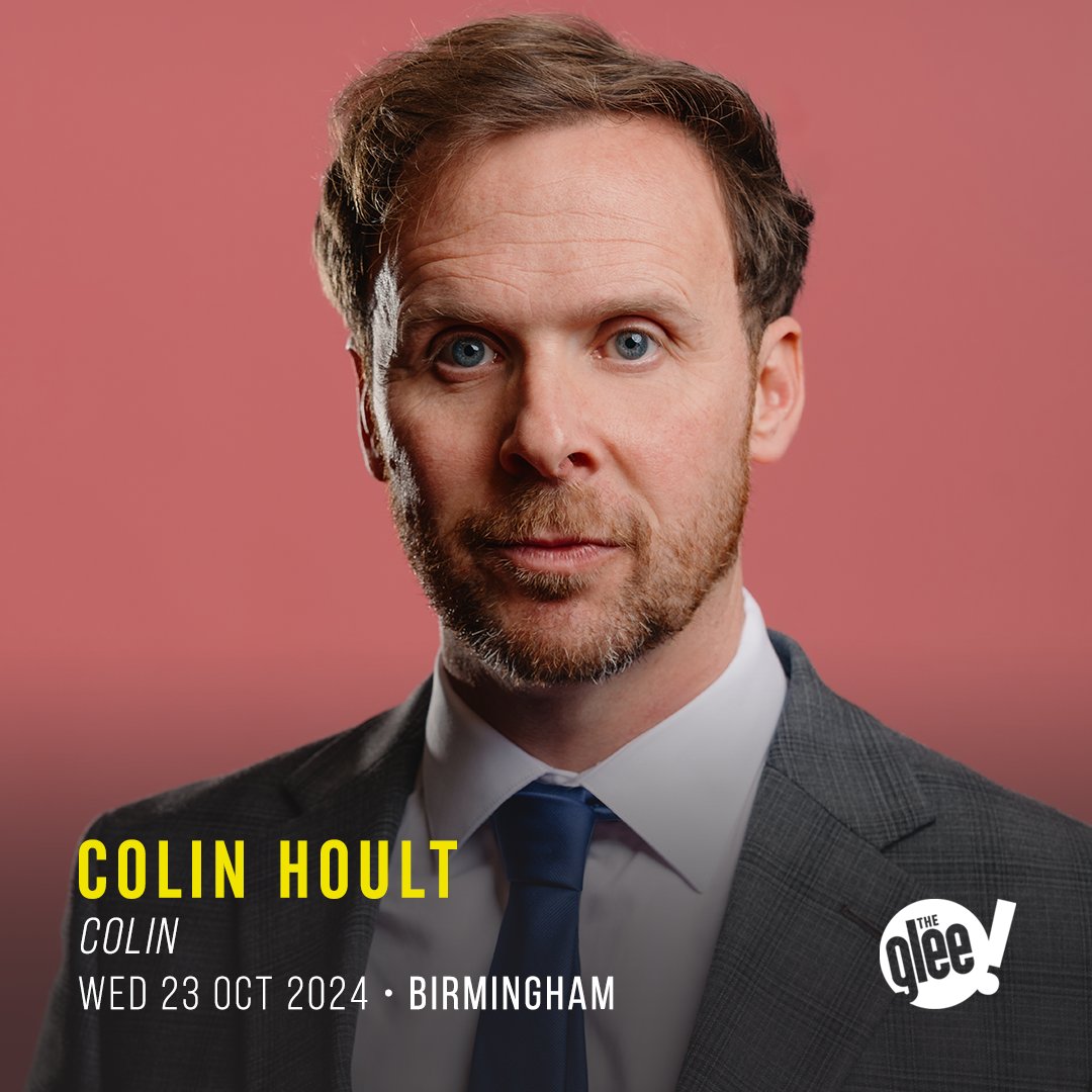 🎟 ON SALE NOW: Tickets are now available for the 2022 Edinburgh Comedy Award nominee @colinhoult's return to The Glee Club Birmingham on Wed 23rd Oct 2024! As seen in Netflix’s Afterlife, BBC’s Ghosts, and BBC’s This Time With Alan Partridge 🎟 bit.ly/ColinHoultBham