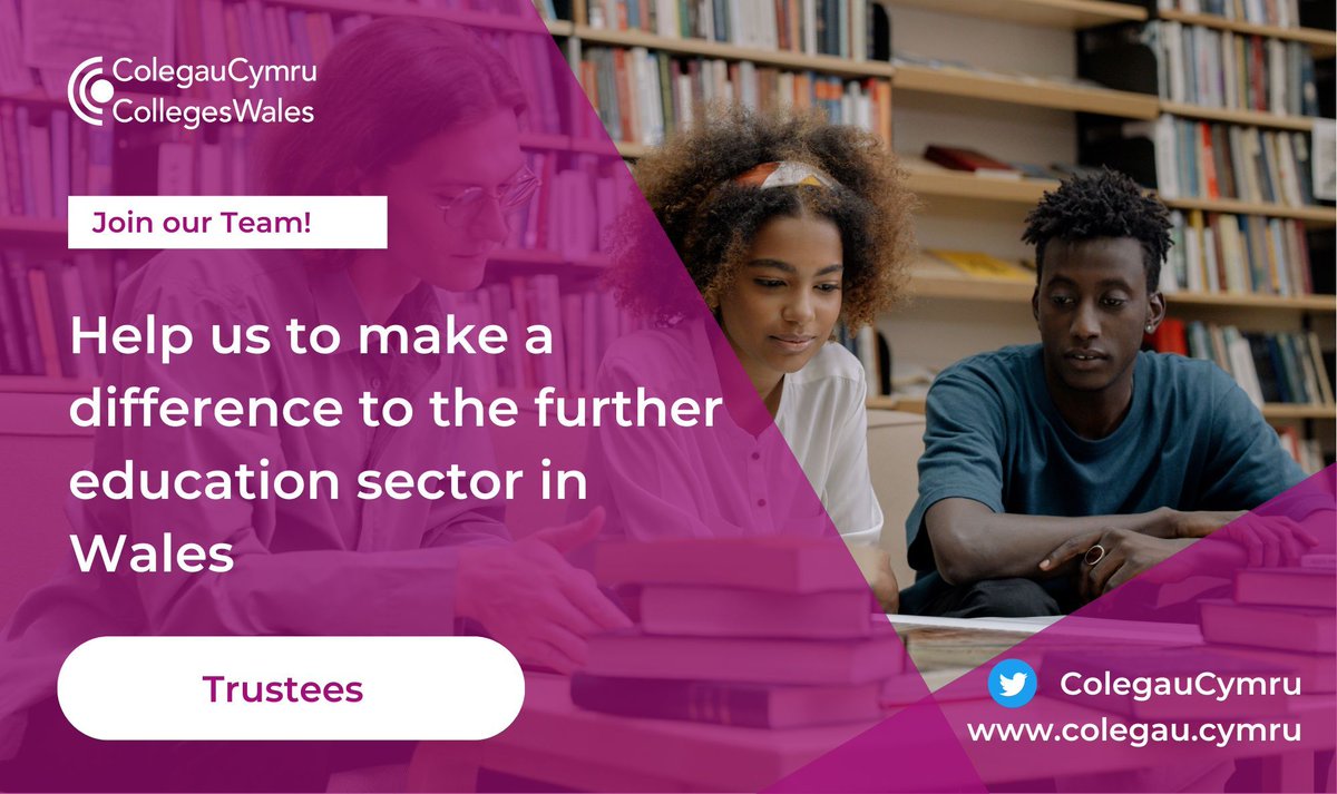 📢 Trustee Vacancies 📢 

We’re pleased to be growing and diversifying our Board of Trustees. Trustees help us account for the use of our members’ charitable subscriptions and the grants we receive from a range of external funders such as the Welsh and UK Governments.