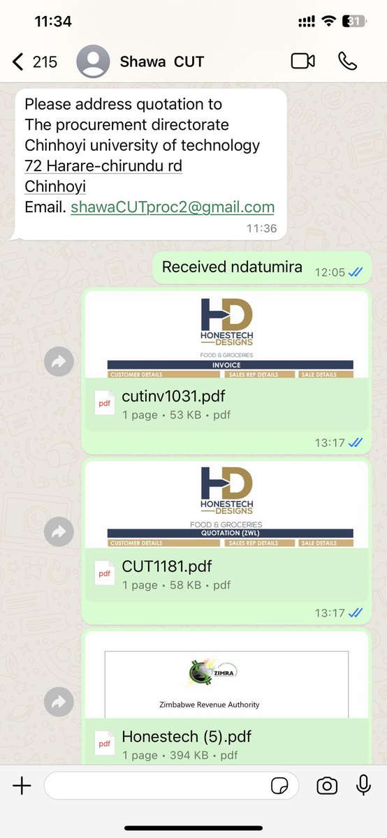 PLEASE SHARE | Seems like these scammers are targeting all institutions including universities. Someone sent us this information:

'They tried this on me last year, but they were claiming that they are from Chinhoyi University'