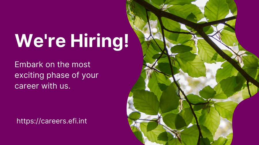 Are you passionate about sustainability and eager to make a difference in forest-related sectors? Join our team as a (Senior) Researcher/Expert in the Sustainable Markets and Society team! All details: careers.efi.int/o/senior-resea…