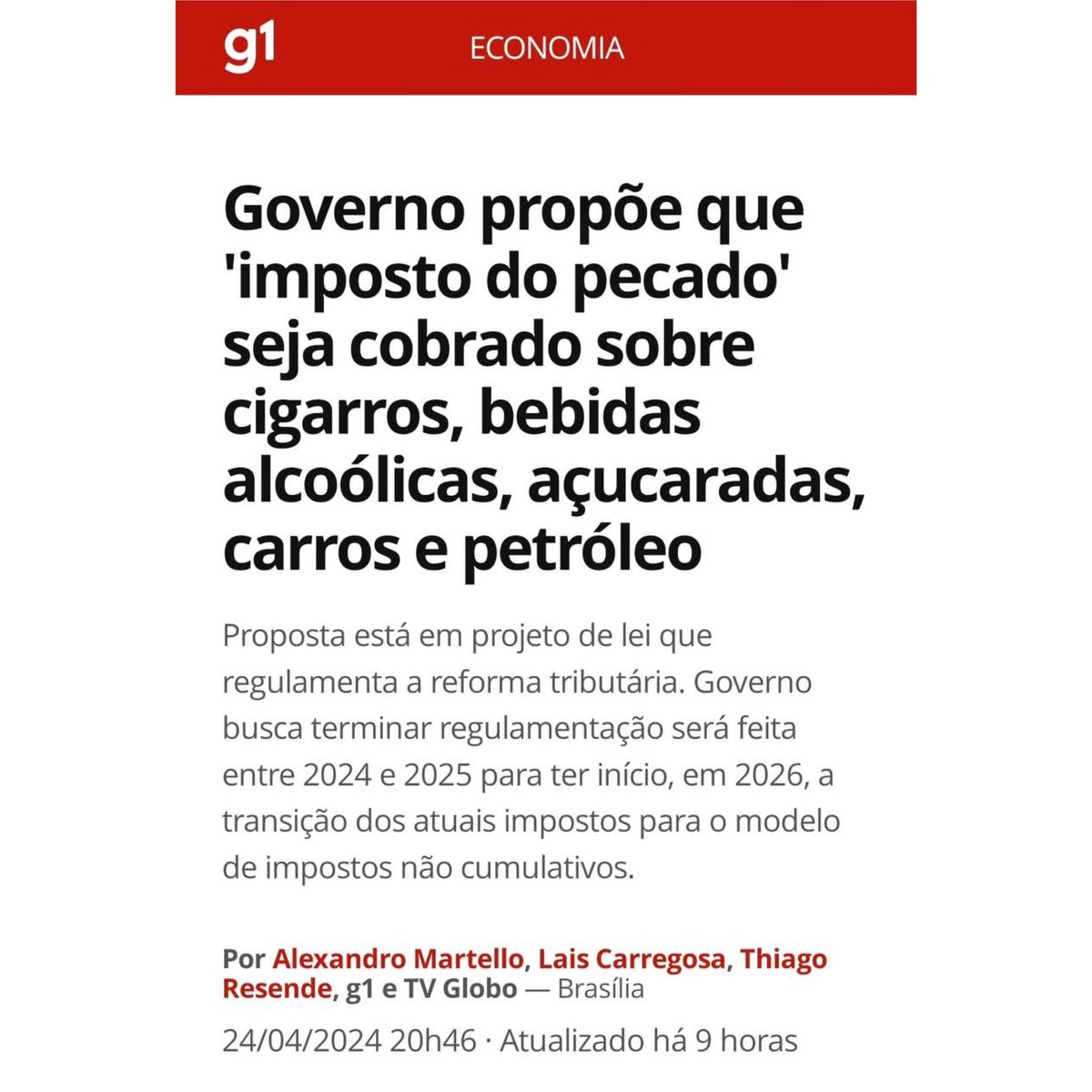 Mais e mais liberdades que nos são tiradas todos os dias sob a falácia do bem-estar físico e das mudanças climáticas. Quem é o governo para decidir o quê é bom para cada um de nós? Quem é o governo para restringir as nossas liberdades de escolha? Mais: quem é o governo para fazer…