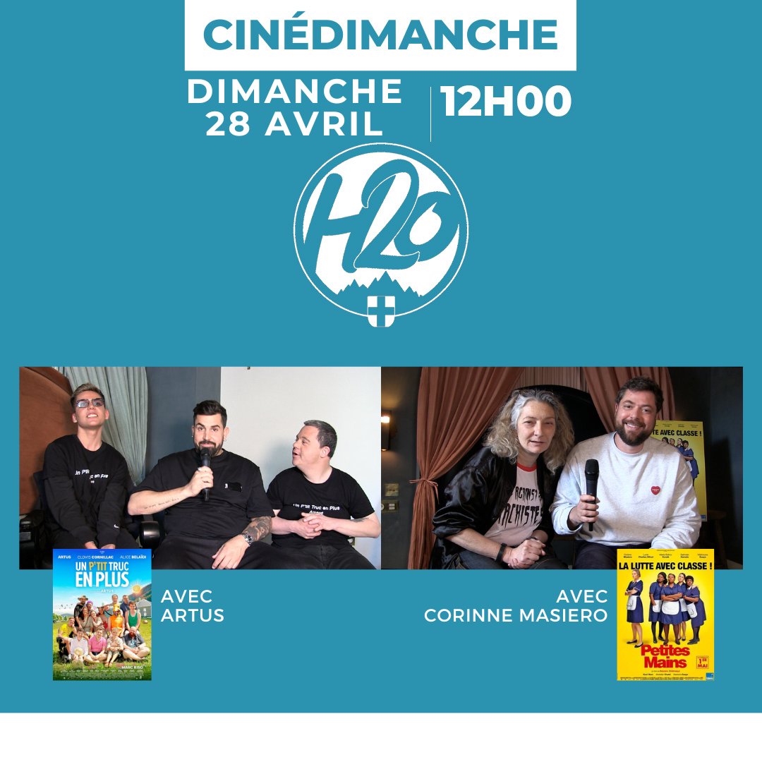 🎬 CINÉDIMANCHE 🎬
Découvrez les futurs films à l'affiche dans votre rubrique cinéma du week-end !

Au programme :
✨ #UnPtitTrucEnPlus
✨ #PetitesMains

Bonne séance ! 🎬
#CinéDimanche #cinéma #Artus #ClovisCornillac #CorinneMasiero