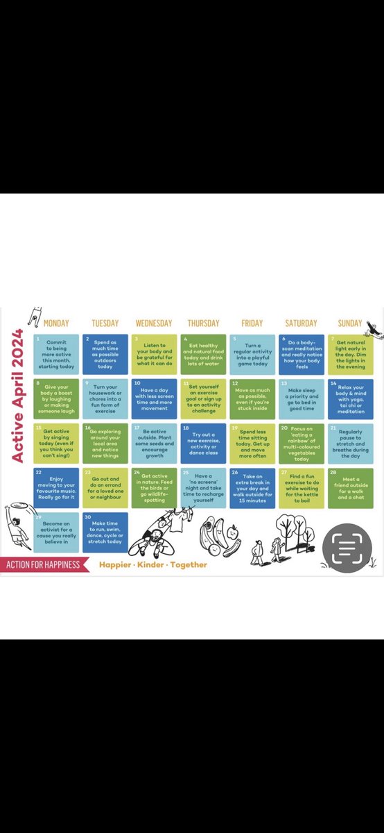 #ActiveApril - spend some time working or being outside. ⁦@actionhappiness⁩