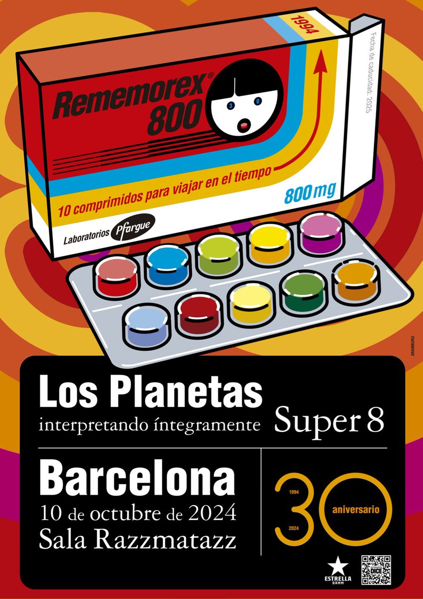 10/10/24 Celebramos el “Super 8” interpretándolo de principio a fin en la sala Razzmatazz de Barcelona. Aforo limitado. dice.fm/event/2nxxp-lo…