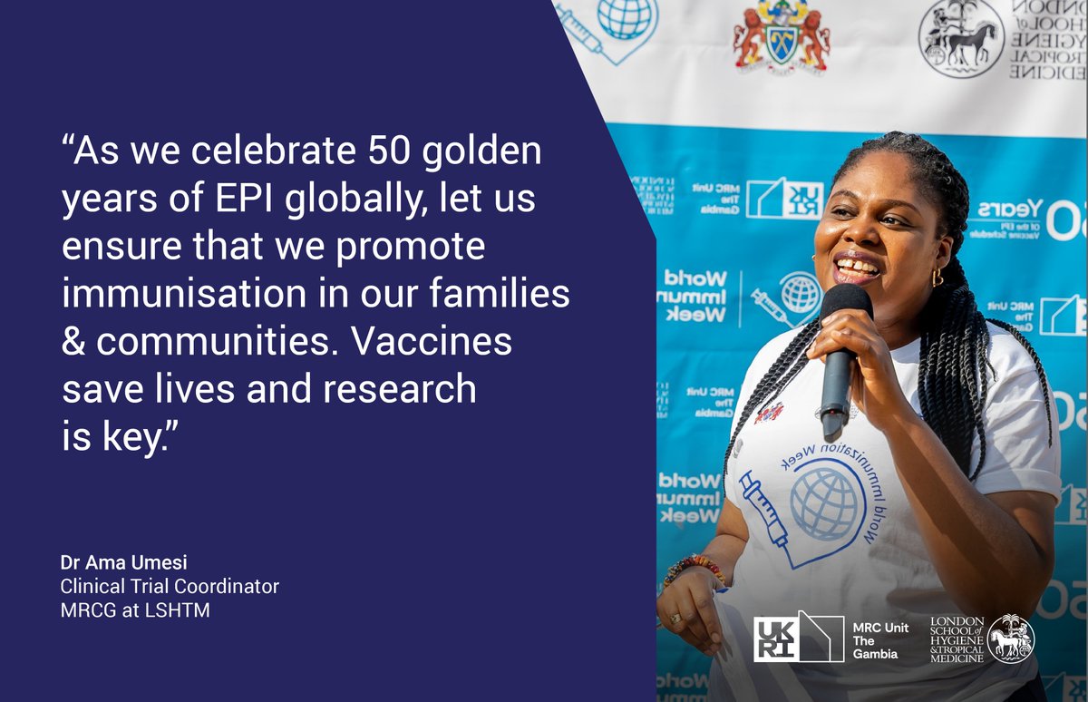 What's your message to the 🌎on #WorldImmunisationWeek? One of the Clinical Trial Coordinators under our Vaccines and Immunity Theme @AmaUmesi stresses the significance of immunisation in saving lives and building healthier communities. #VaccinesWork