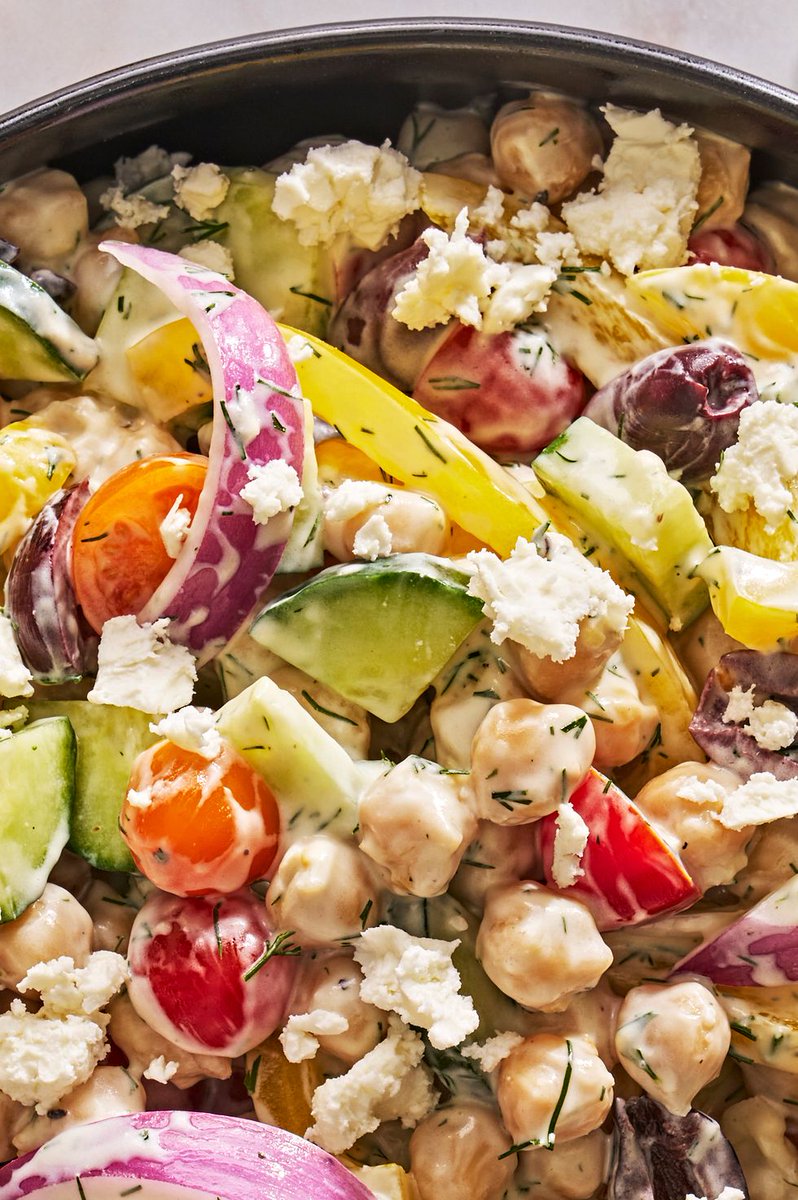 Turkish Chickpea Salad #different_recipes #recipe #recipes #healthyfood #healthylifestyle #healthy #fitness #homecooking #healthyeating #homemade #nutrition #fit #healthyrecipes #eatclean #lifestyle #healthylife #cleaneating #Salad