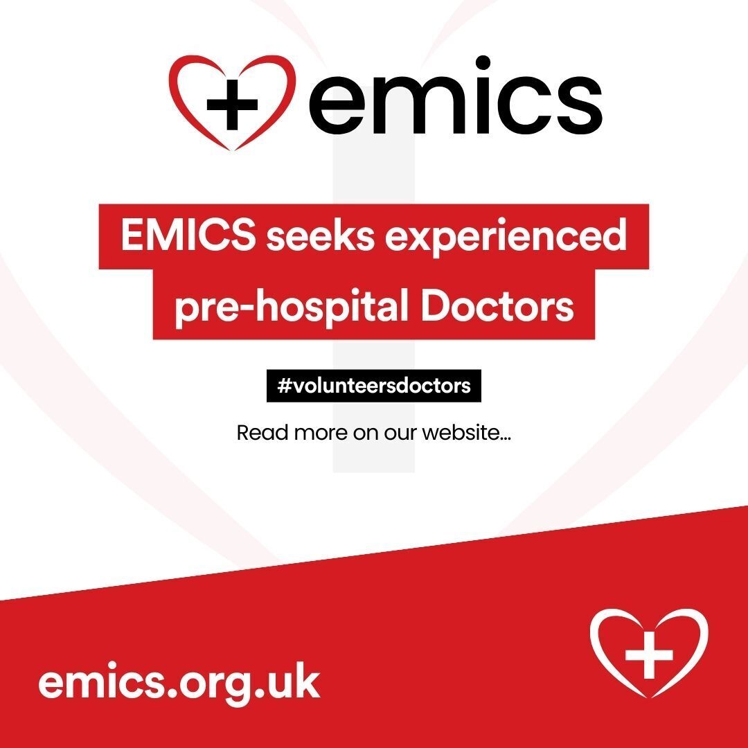 🚑 Join EMICS! We're recruiting doctors with Pre-Hospital Medicine experience to expand our emergency care team. Be part of a lifesaving mission in the East Midlands. 👉 Find out more and apply on our 'Get Involved' page. #EMICSCare #JoinUs emics.org.uk/news/join-our-…