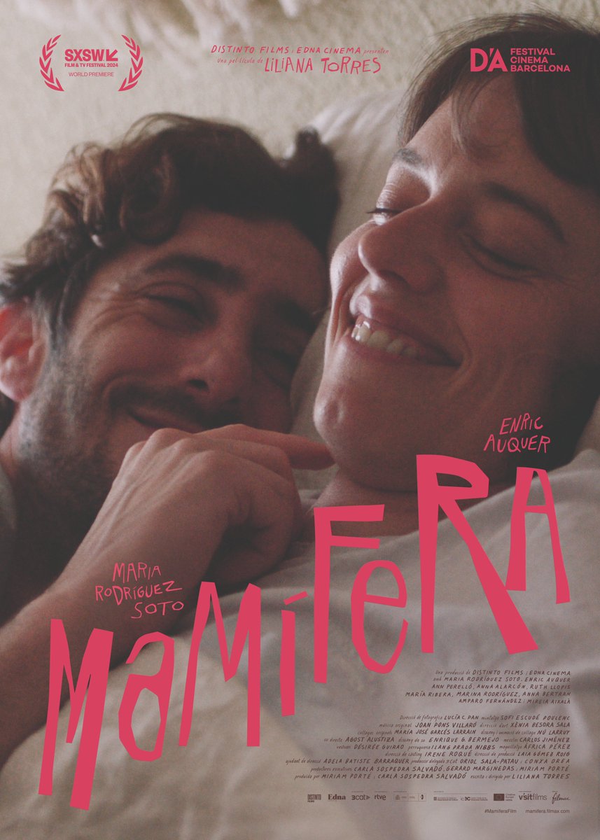 🎞️🇪🇺 Estrena @MEDIAprogEU als cinemes📽️!⚡️ ✨#Mamífera✨, de Liliana Torres Comèdia dramàtica guardonada amb el 🏆Premi a Millor Interpretació per Maria Rodríguez Soto a la Secció Oficial del @sxsw i seleccionada al @DAFilmFestival  👉 tuit.cat/S3X9r #EstrenesMEDIA