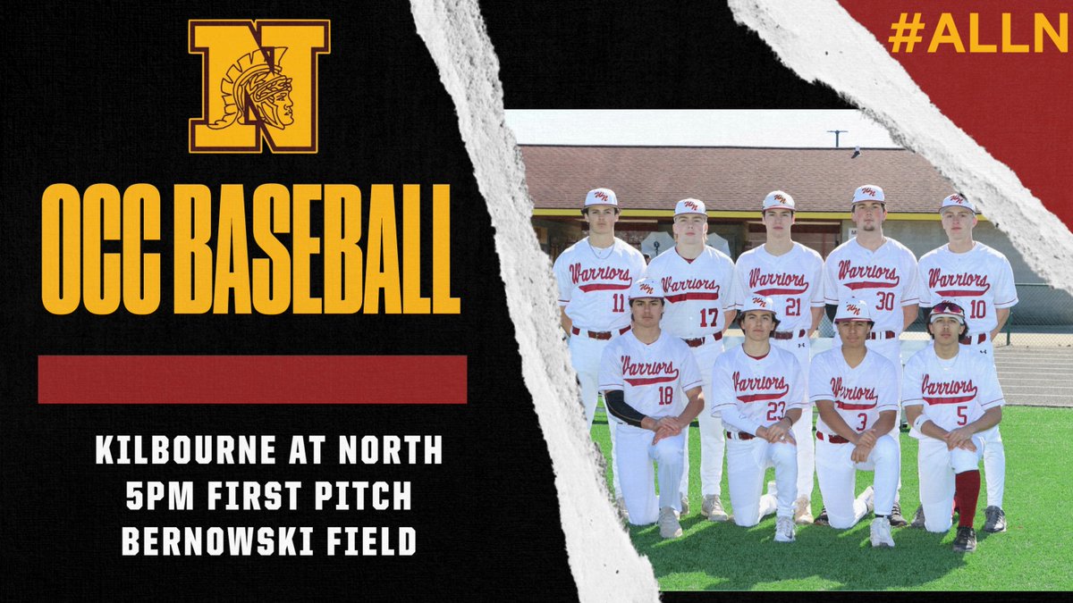 North Warriors AD (@northwarriorsad) on Twitter photo ⚾️GAMEDAY⚾️
⚾️VAR <a href="/wnhsbb/">Westerville North BB</a> (9-7, 5-5) hosts Kilbourne
⏲️5PM First Pitch
Join us at 215PM in the WLC as well for Ethan Saxton's signing day to play at Walsh!
#ALLN 💪 ⚾️GAMEDAY⚾️
⚾️VAR <a href="/wnhsbb/">Westerville North BB</a> (9-7, 5-5) hosts Kilbourne
⏲️5PM First Pitch
Join us at 215PM in the WLC as well for Ethan Saxton's signing day to play at Walsh!
#ALLN 💪