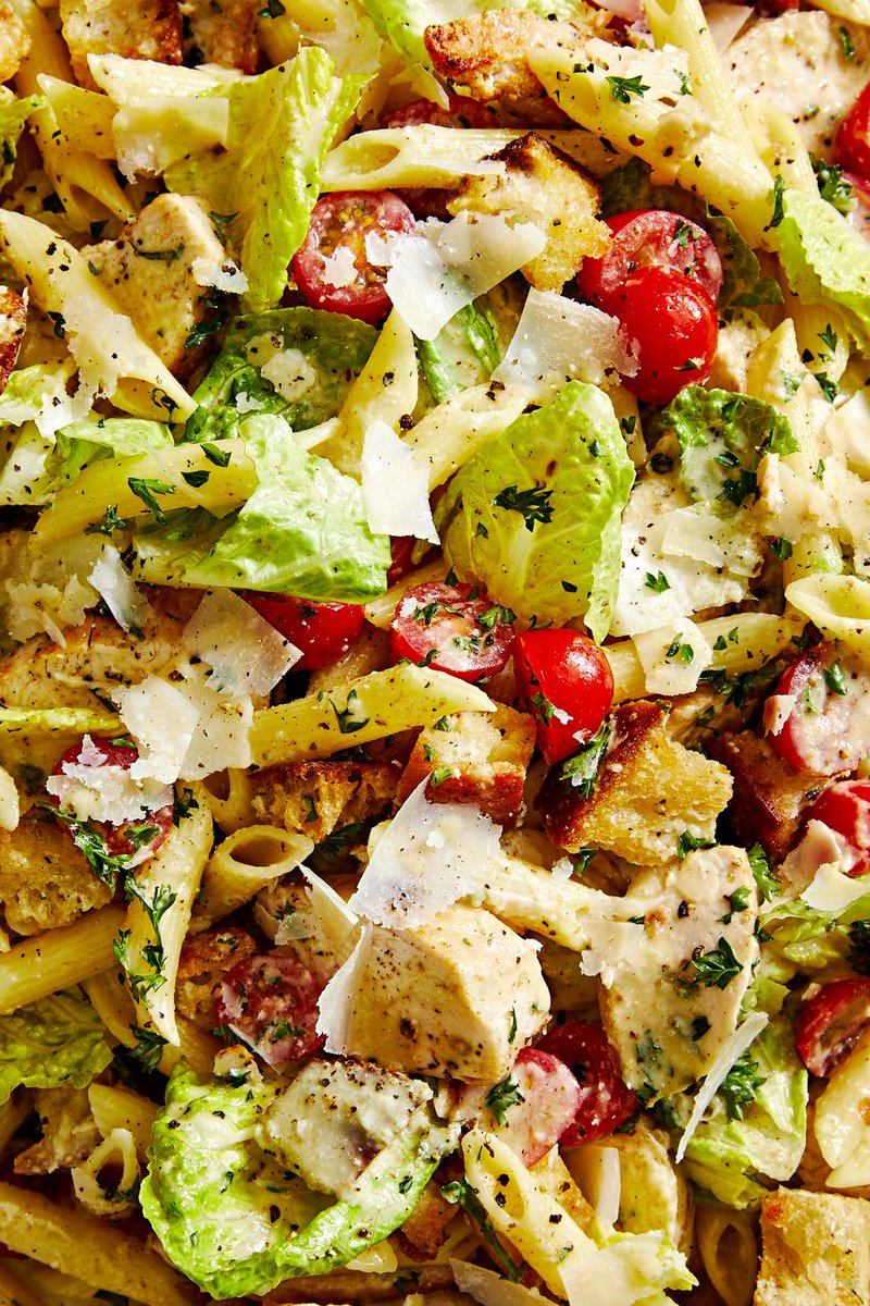 Chicken Caesar Pasta Salad #different_recipes #recipe #recipes #healthyfood #healthylifestyle #healthy #fitness #homecooking #healthyeating #homemade #nutrition #fit #healthyrecipes #eatclean #lifestyle #healthylife #cleaneating