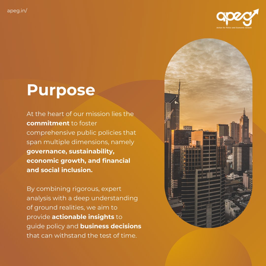apeg_policy's tweet photo. At #APEG, our mission is woven with a vision to craft public policies that not only govern but also nurture #growth and #inclusion. Through meticulous analysis and a grassroots understanding, we strive to offer #insights that pave the way for durable and comprehensive #solutions. https://t.co/n7LQxrzPq3