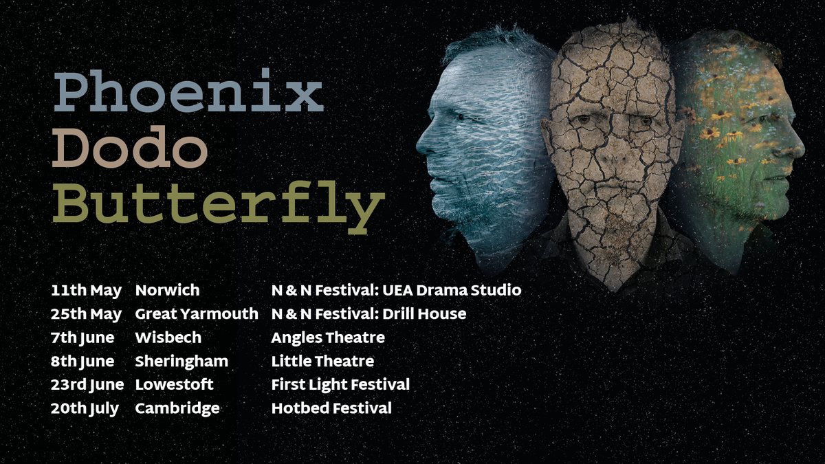 'Phoenix, dodo, or butterfly? This is the great question of our time. It’s the question our children will ask us as they look back on these years.' Read my piece for @EDP24 about a new #play inspired by my work. edp24.co.uk/news/24192268.… For tickets: phoenixdodobutterfly.com