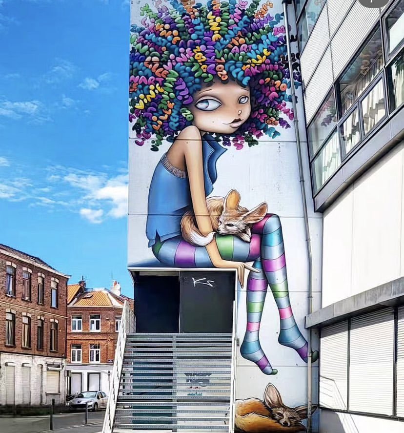 As always a wonderful mural by Vinie Graffiti in Lille.
#StreetArt #VinieGraffiti #Lille