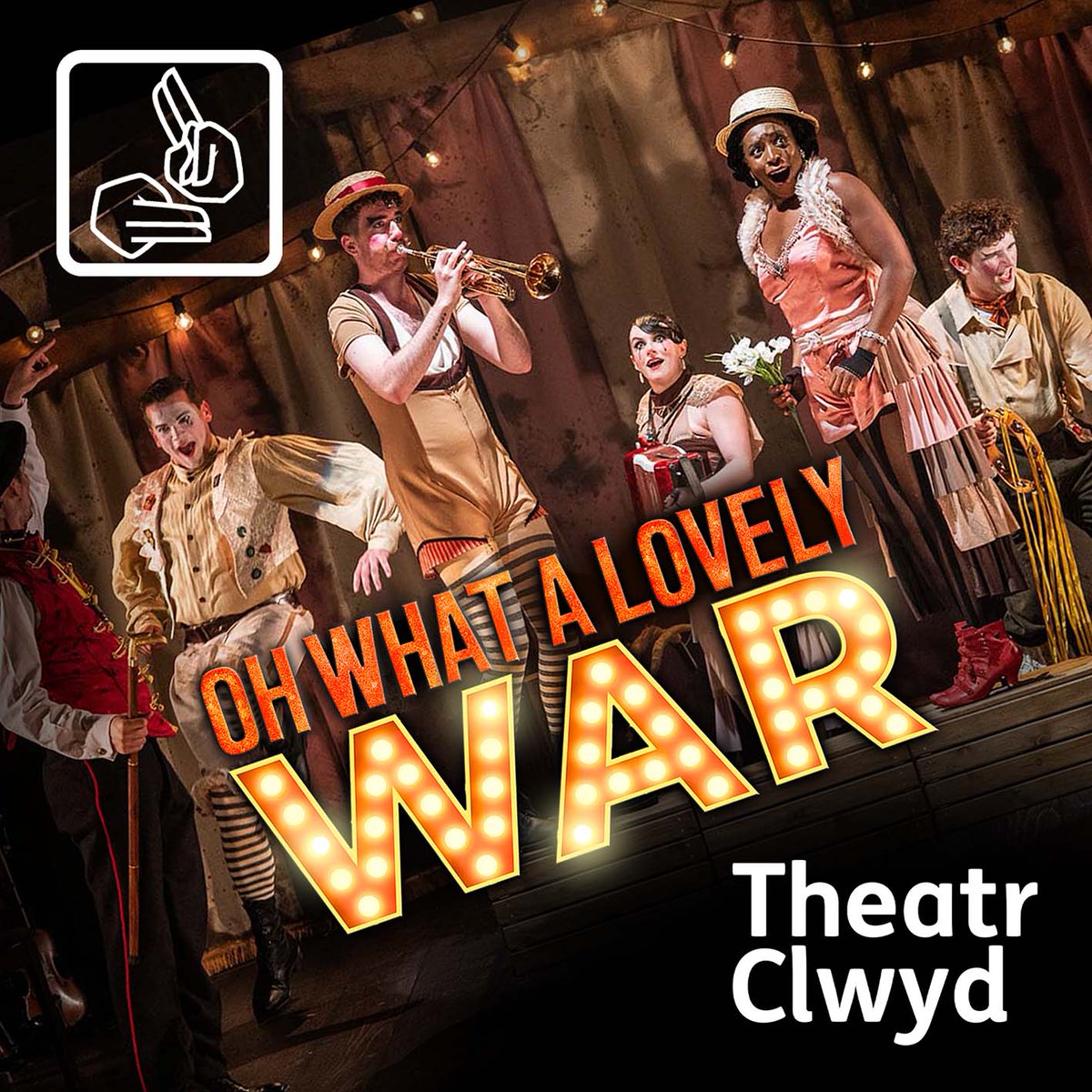 Blackeyed Theatre (@blackeyedtheatr) on Twitter photo Tonight's performance of OH WHAT A LOVELY WAR at <a href="/ClwydTweets/">Theatr Clwyd</a> will be British Sign Language (BSL) Interpreted by Hannah Wilson. #BSL #SignBSL #SignLanguage <a href="/BslSign/">Sign BSL</a> <a href="/BSL_Interpreter/">BSL Interpreter 2.5 (Slight Upgrade)</a>
theatrclwyd.com/event/oh-what-… Tonight's performance of OH WHAT A LOVELY WAR at <a href="/ClwydTweets/">Theatr Clwyd</a> will be British Sign Language (BSL) Interpreted by Hannah Wilson. #BSL #SignBSL #SignLanguage <a href="/BslSign/">Sign BSL</a> <a href="/BSL_Interpreter/">BSL Interpreter 2.5 (Slight Upgrade)</a>
theatrclwyd.com/event/oh-what-…