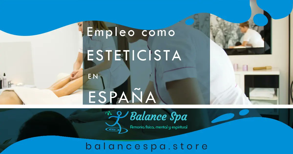 « Aquí te hablaré sobre el empleo como esteticista y la fama de las esteticistas en los tratamientos de belleza y bienestar. Conoce opciones laborales en España para profesionales en estética. Origen » #BalanceSpa balancespa.store/empleo-como-es…