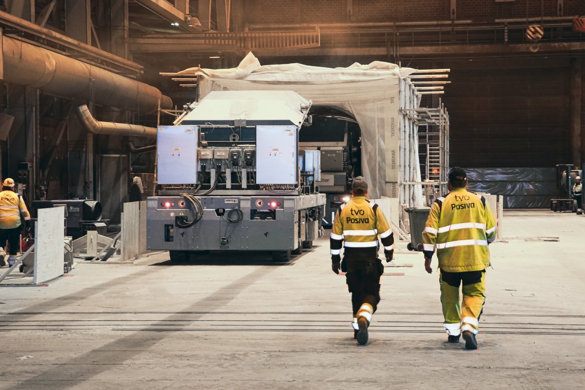 In Posiva’s production equipment test campaign, a test designed to verify the successful backfilling of the final disposal deposition tunnels was brought to a conclusion. The tunnel backfill equipment is now ready to be transferred into ONKALO®. Read more: posiva.fi/en/index/news/…