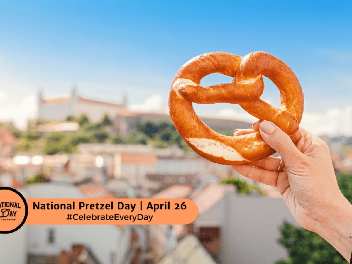 National Pretzel Day on April 26th recognizes one of America's favorite snacks. There are a few different accounts of the origin of the pretzel.  Most people agree that it does have a Christian background, and they were developed by monks in 610 A.D.