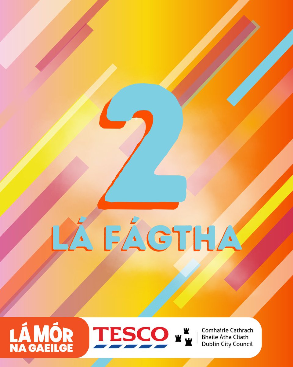 📅 2 Lá Fághta - 2 Days Left 📅

Tá na rudaí deireanacha á chur i gcrích inniu don Domhnach.

The final touches are being made today for Sunday.

Ticéid na gCeardlann - Workshop Tickets - linktr.ee/lamornagaeilge

#LMnaG #LáMórNaGaeilge #Gaeilge #BÁCleG #BÁCleGaeilge #BÁC