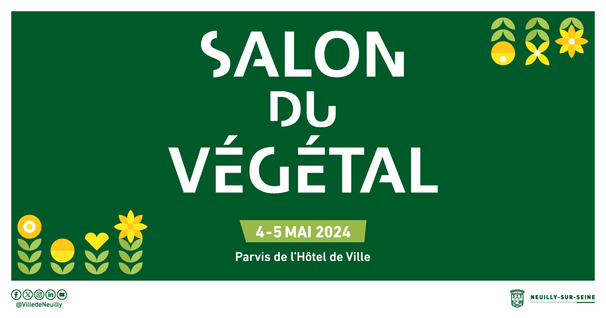 🌻Passionnés par la nature et le jardinage ! 💐Ne manquez pas le Salon du Végétal à Neuilly-sur-Seine les 4 et 5 mai 2024 ! 🌷Un rendez-vous incontournable pour les amateurs de verdure Plus d'informations sur : 👇neuillysurseine.fr/agenda/salon-v… #Jardinage #Nature #Plantes #Fleurs