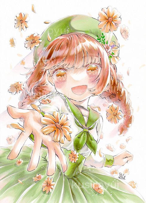 「flower reaching towards viewer」 illustration images(Latest)