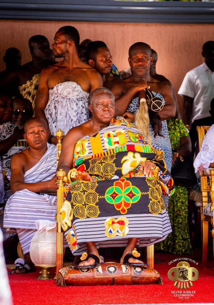 Congratulations to HRM, Otumfuo Osei II on your 25th anniversary as the Asantehene 25 years of exceptional leadership, dedication and service to Asanteman and Ghana as a whole! God bless Asantehene God bless Ghana @ManhyiaPalace @Ashanti_Kingdom