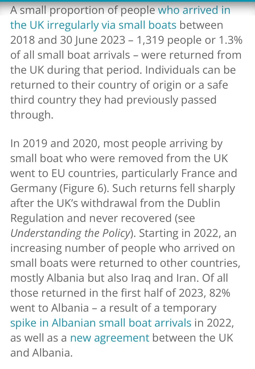 @sandfordcol @cambridge_peter @PatrickChristys @GBNEWS Now we don’t have that option

It didn’t only allow us to return people but it made it very difficult to apply in two EU countries

Brexit presents them a second chance (as the UK is now a non EU country) and have no access to Eurodac..

“Returns fell sharply” because?