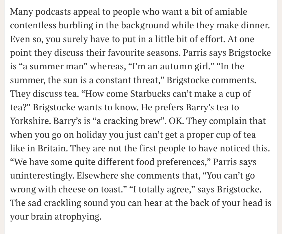 Very funny piece by @j_amesmarriott on podcasts today thetimes.co.uk/article/6378c7…