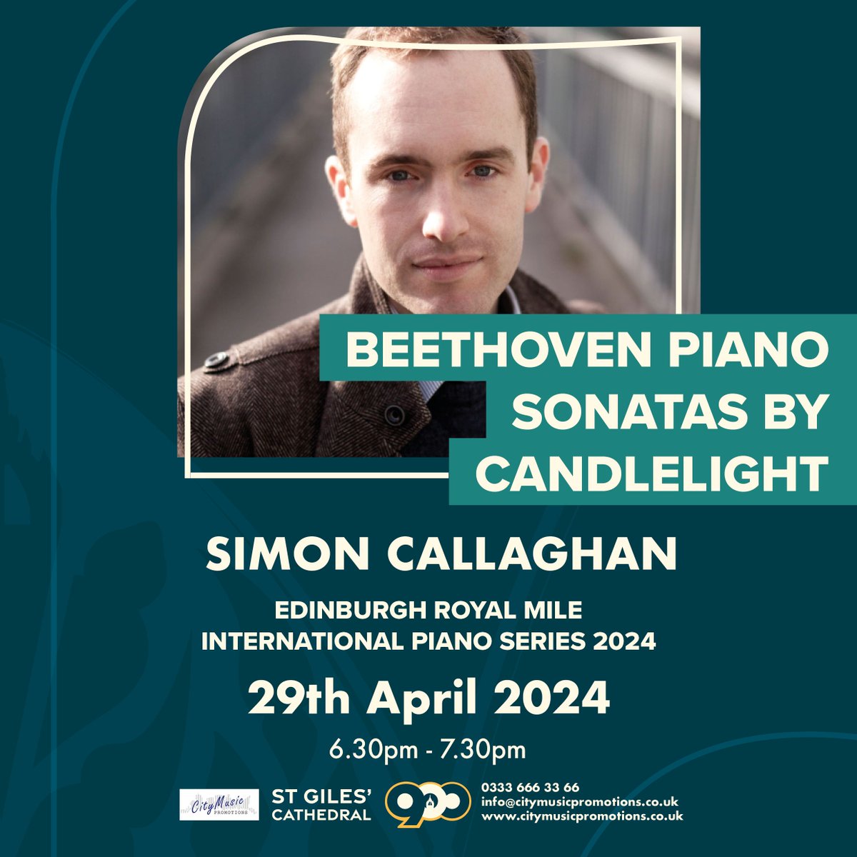 Join us this Monday 9th for what promises to be a fantastic final concert in our Edinburgh Royal Mile International Series, with Simon Callaghan. Programme Beethoven - Sonata Op.13 in C minor 'The Pathetique' Schumann - Carnaval Op.9 Book your tickets at buff.ly/4aCQN8F