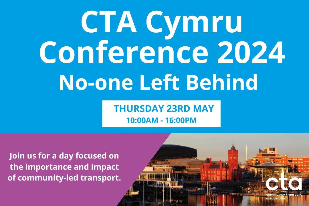 CTAUK1's tweet photo. Be part of ensuring no-one is left behind and join us at the CTA Cymru Conference in Cardiff this May to explore the future of Wales' transport network. 

Tickets now live: https://t.co/loJP7Zck6T

 #CommunitySolutions #CTAWales #Wales https://t.co/bG9Yg8RkW7