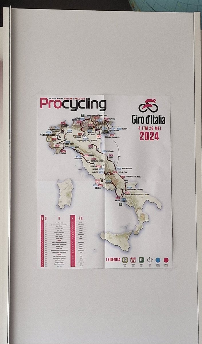 Nog een weekje wachten op #Giro2024 @giroditalia maar we bereiden ons voor. #wielrennen @radiostelvioooo