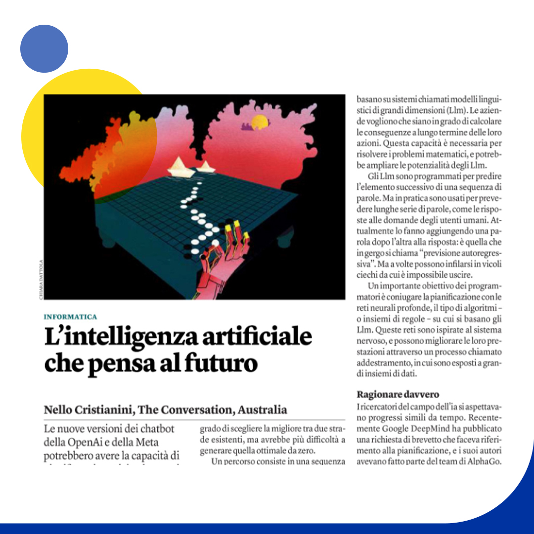 👽 Orizzonti nuovi per l'IA 🗞️ 'L'#IntelligenzaArtificiale che pensa al futuro' su @Internazionale #ChatGPT @jpineau1 @UniofBath @twittfilosofici @androm @MissioneStartup @Insocialmediait @lpasquarelli010 @ginugiola