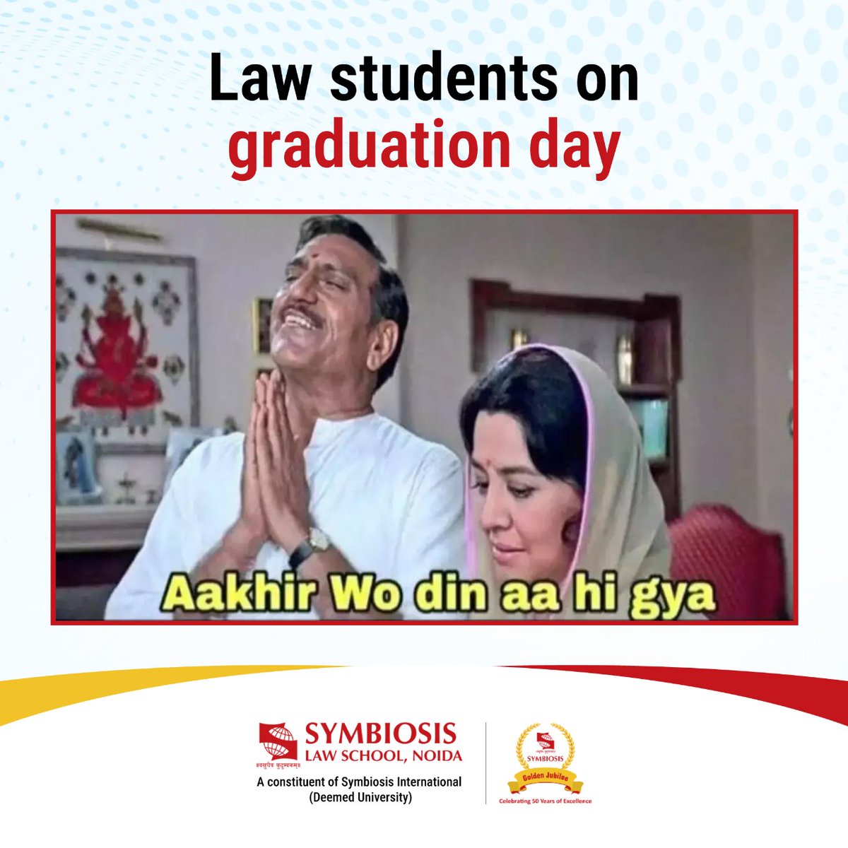 Finalllllllly🎉🎉🎉
.
.
.
#sls #symbiosis #symbiosislawschool #noida #relatable #finalyear #lawstudents #DDLJ #ddljfans #ddljmoment