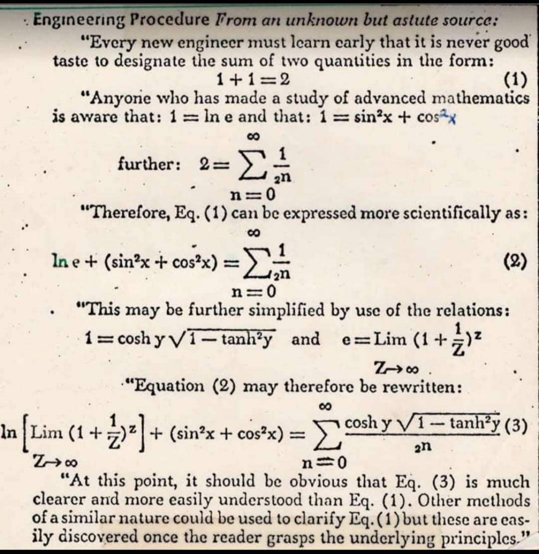 To all the Engineers, you are always a blessing to humanity. Let us all serve humanity with humility. But above all, let us make engineering fun and interesting jobs to do. Photo courtesy.