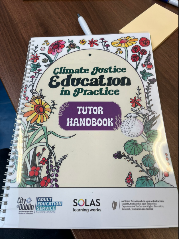 CityofDublinETB's tweet photo. 🌍👏🏽Our Director of Transformation &amp; Knowledge (FET) John Moriarty launched the new City of Dublin ETB 'Introduction to Climate Justice QQI Level 3' Award by @dicaegs1 today.
🌟This is the first ever accredited climate literacy award at Level 3 in the country! 
 #ClimateJustice https://t.co/m4Xp3e4d88