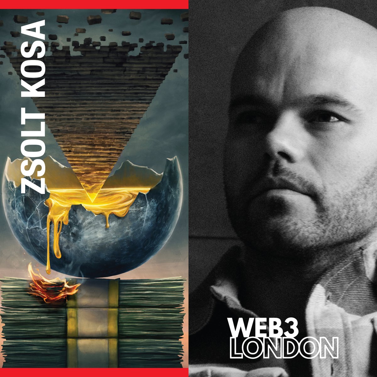 🥂Meet our artist for the coming Web3London event this May 8th ✨ Get ready to be transported into the digital realm with Zsolt Kosa's mesmerizing artwork! From geometric portraits to abstract wonders, Zsolt's creations are sure to captivate you at #Web3London. @Zsoltkosa