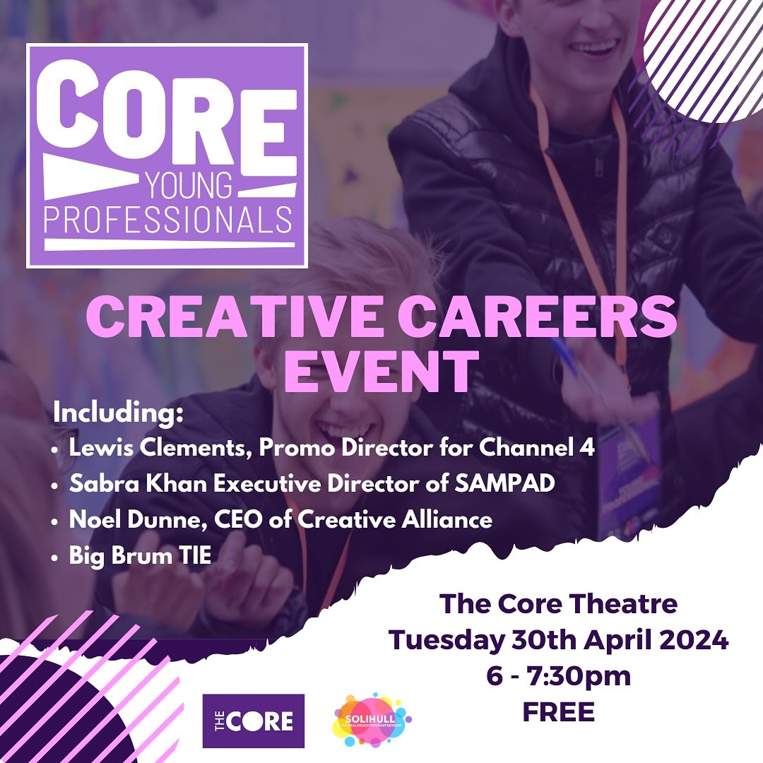 ⭐ FREE creative careers event for young people aged between 14 and 25 ⭐ Join us on Tuesday 30 April at The Core. Hear from expert panellists and learn more about how to get into the creative and cultural industries. Book your FREE place bit.ly/3Wm8F3P @UnitedBy2022
