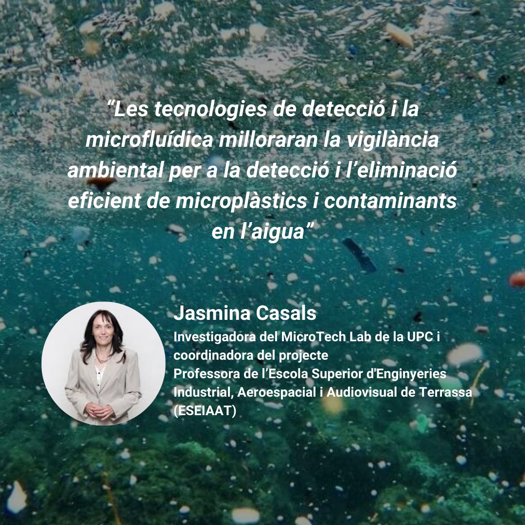 💦 Reduir la presència de microplàstics en el medi aquàtic. És l'objectiu del projecte liderat per la investigadora Jasmina Casals (@eseiaat_upc) i que compta amb la participació de @PoliTOnews i @GrenobleINP i el finançament del #UniteSeedFund.   👉 upc.edu/ca/sala-de-pre…