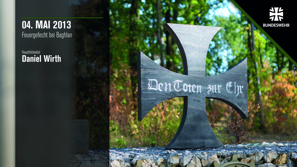 #Unvergessen ist unser #Kamerad des #KSK, der bei einer Operation 🇦🇫 Spezialkräfte nahe dem OP-North, einem Außenposten der #Bundeswehr, fiel. 
Im Feuergefecht mit Aufständischen wurde ein weiterer #Soldat verwundet. 
#DasHeerVergisstNicht #HeldenDesHeeres