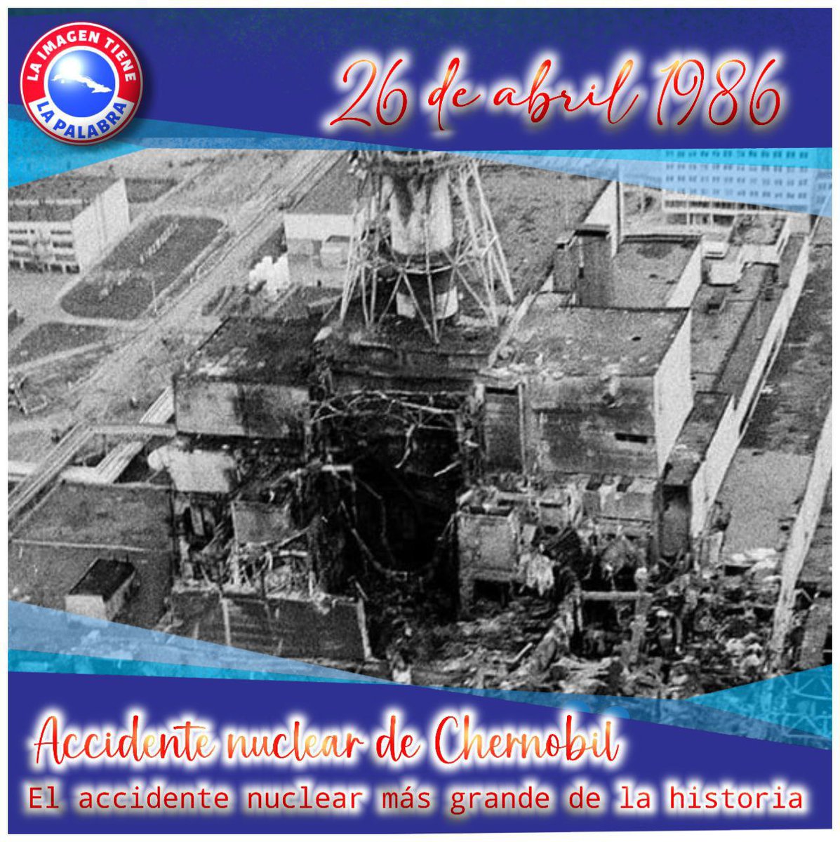 #TenemosMemoria Recordamos éste día el fatal y desastroso accidente de Chernobil 👉 El accidente nuclear más grande de la historia, con fatales consecuencias humanas, pérdidas de tierras y secuelas inimaginables.