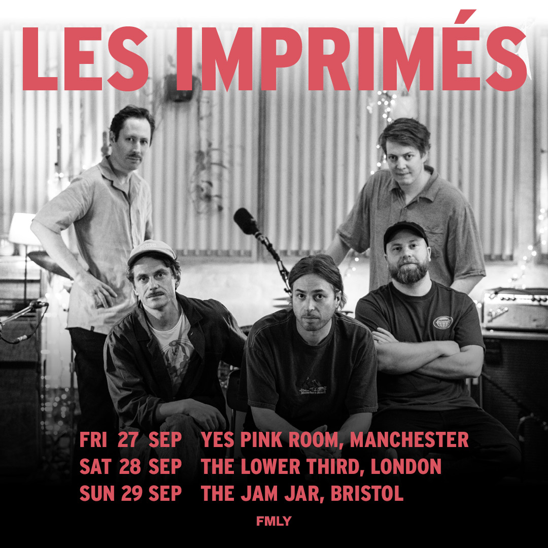 Just announced: Les Imprimés, Friday 27th September 2024 [The Pink Room] Tickets available here: seetickets.com/event/les-impr…