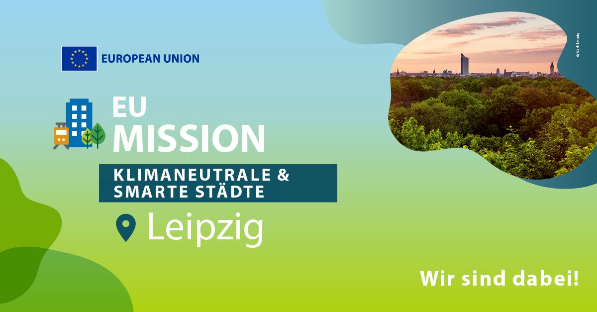 Der Leipziger Klimastadtvertrag nimmt Fahrt auf!
Gemeinsam mit über 50 zukunftsorientierten Organisationen machen wir uns im Rahmen der
EU-Mission „100 klimaneutrale und smarte Städte“ auf den spannenden Weg zur
Klimaneutralität.  #SmartCityLabLeipzig