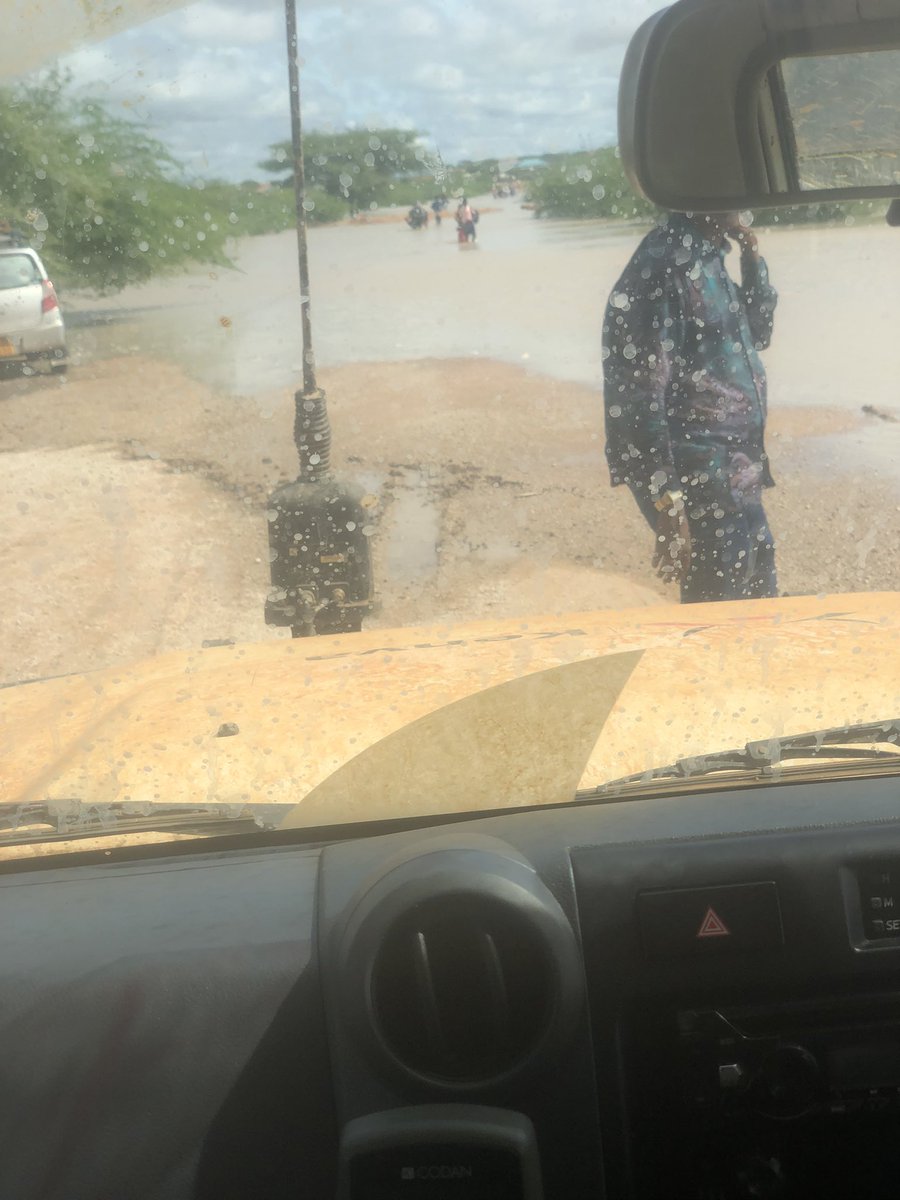 The usual menace to motorists and other road users at Lagboqol crossing. It has been ignored by @KeNHAKenya for this long to undertake appropriate road works. @Moadow